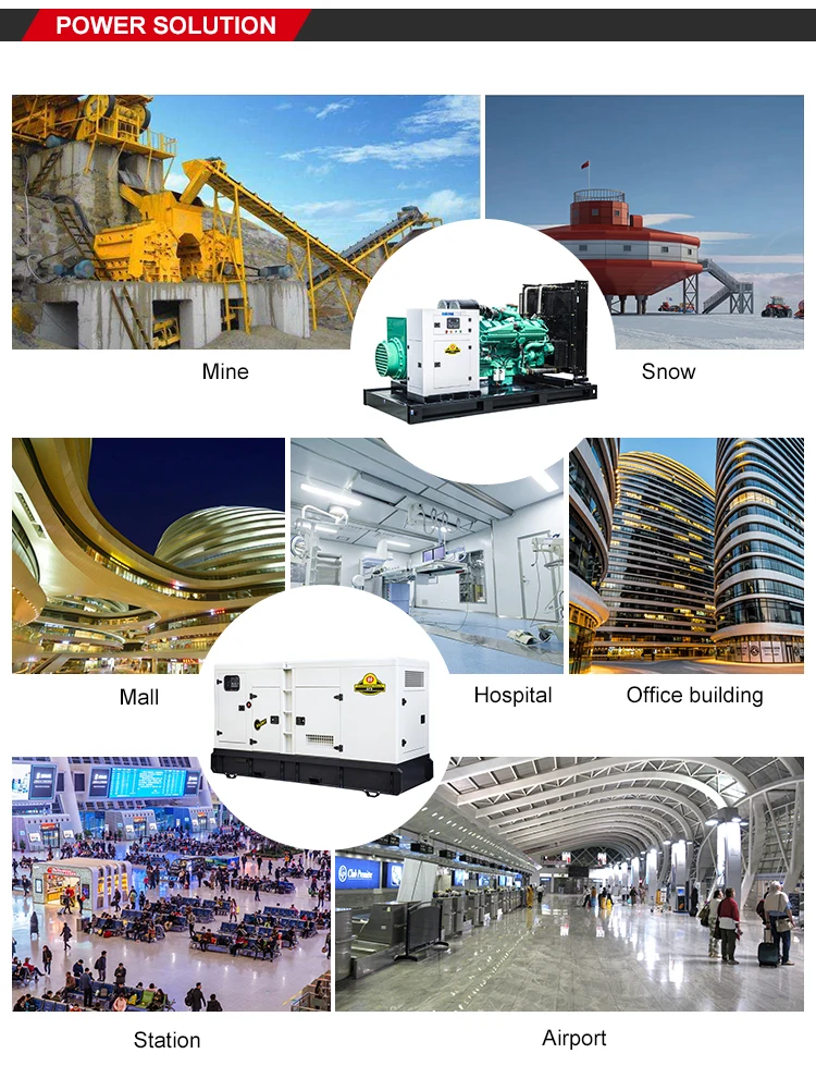 Open Diesel Generators Weichai Cum-mins Deutz Engine 24 30KW 40KW 50KW 60KW 75KW 100KW 120KW 130KW 150 KW Diesel Generators