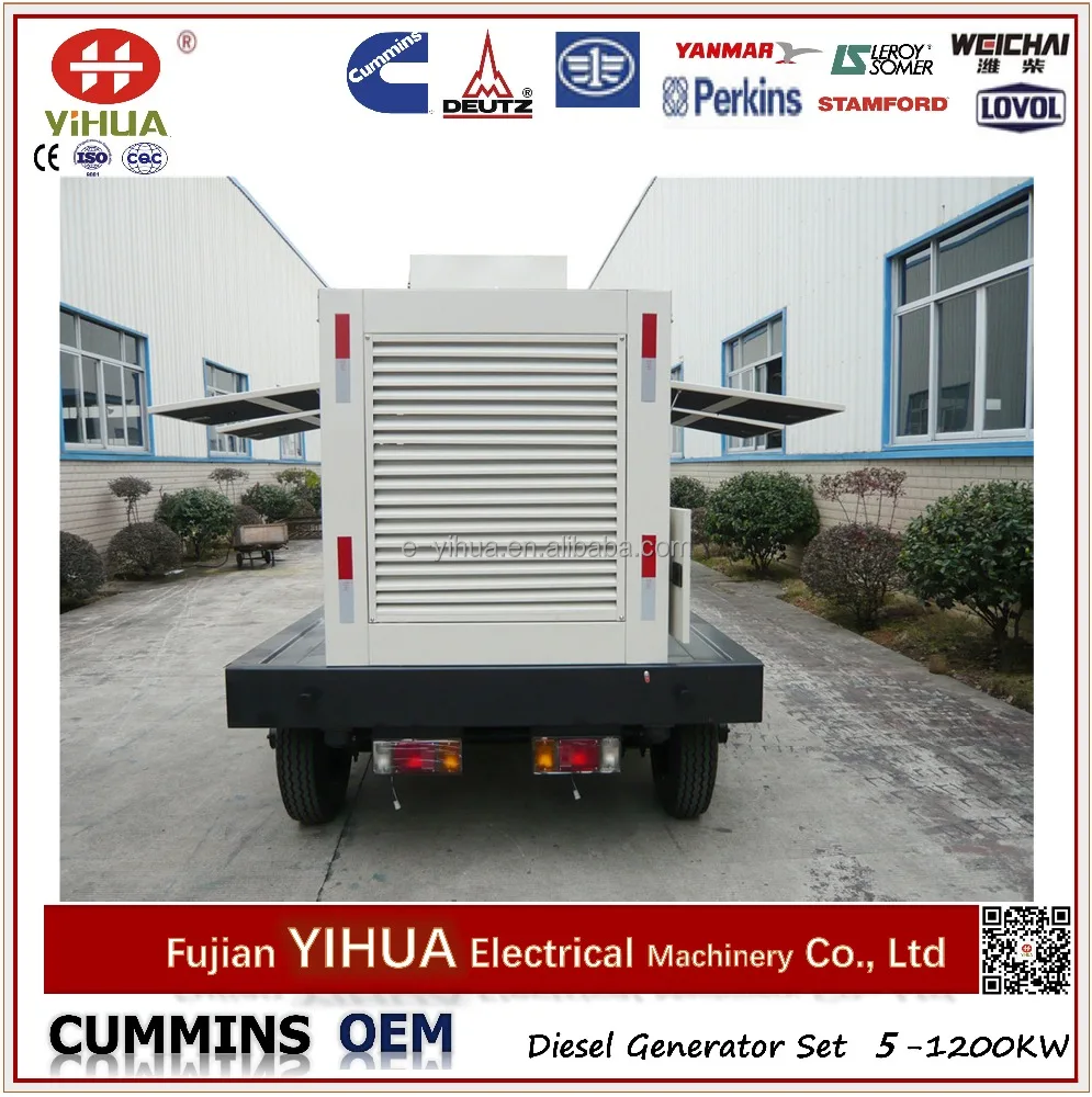 Mobile Trailer Silent 150kva/120kw Diesel Generator Set - Image 5