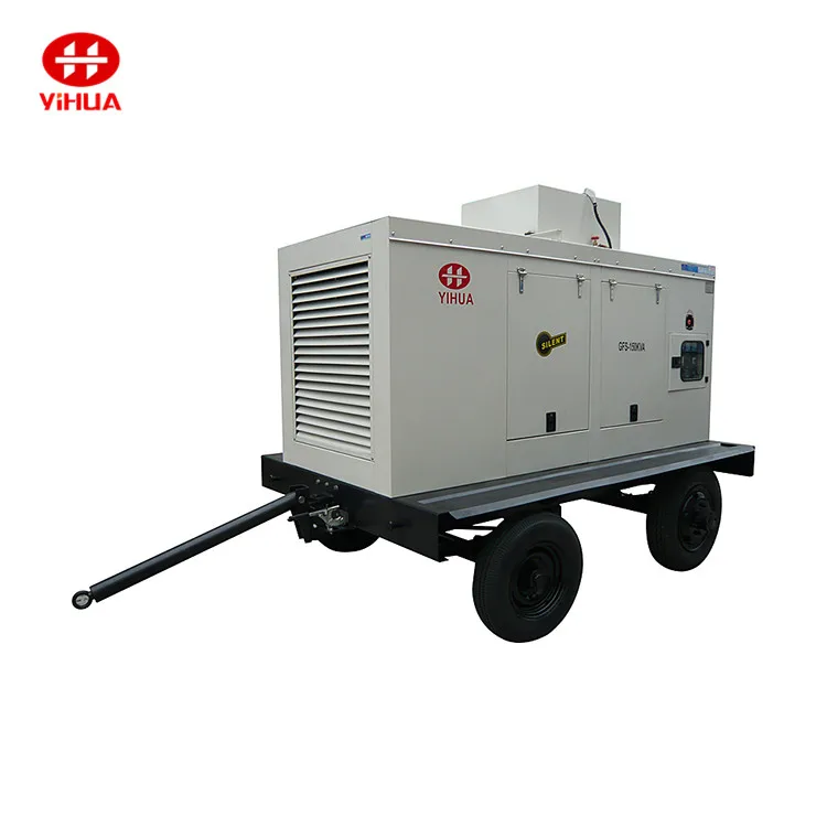 Mobile Trailer Silent 150kva/120kw Diesel Generator Set