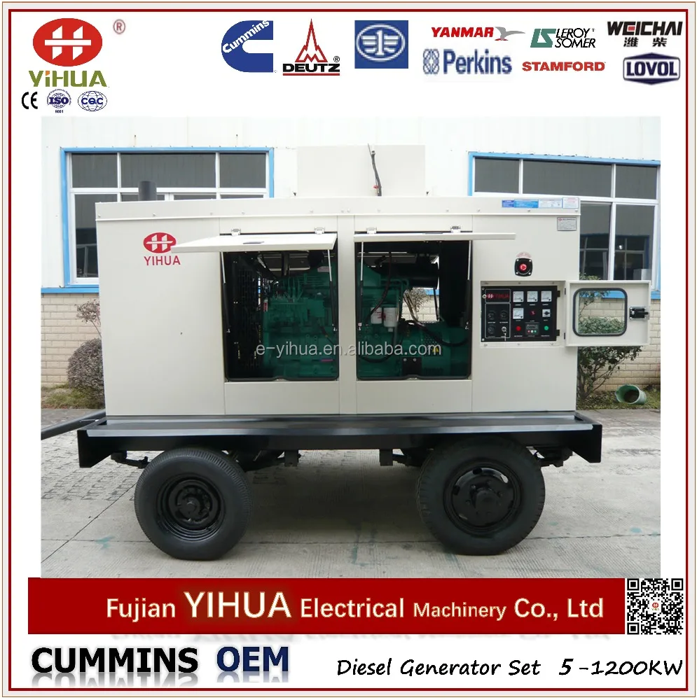 Mobile Trailer Silent 150kva/120kw Diesel Generator Set - Image 4